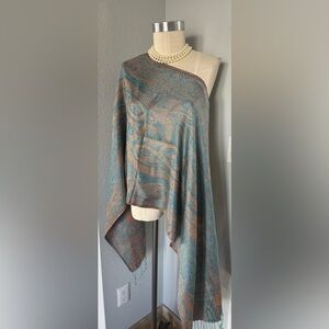 100% Silk Azalea Bellagio Italy Scarf 72”x21”